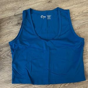 Turquoise Zyia Stronger Crop Top